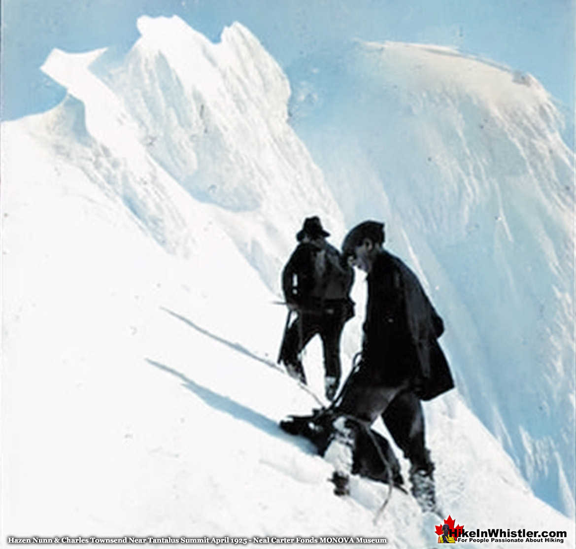 Hazen Nunn & Charles Townsend Near Tantalus Summit 1925