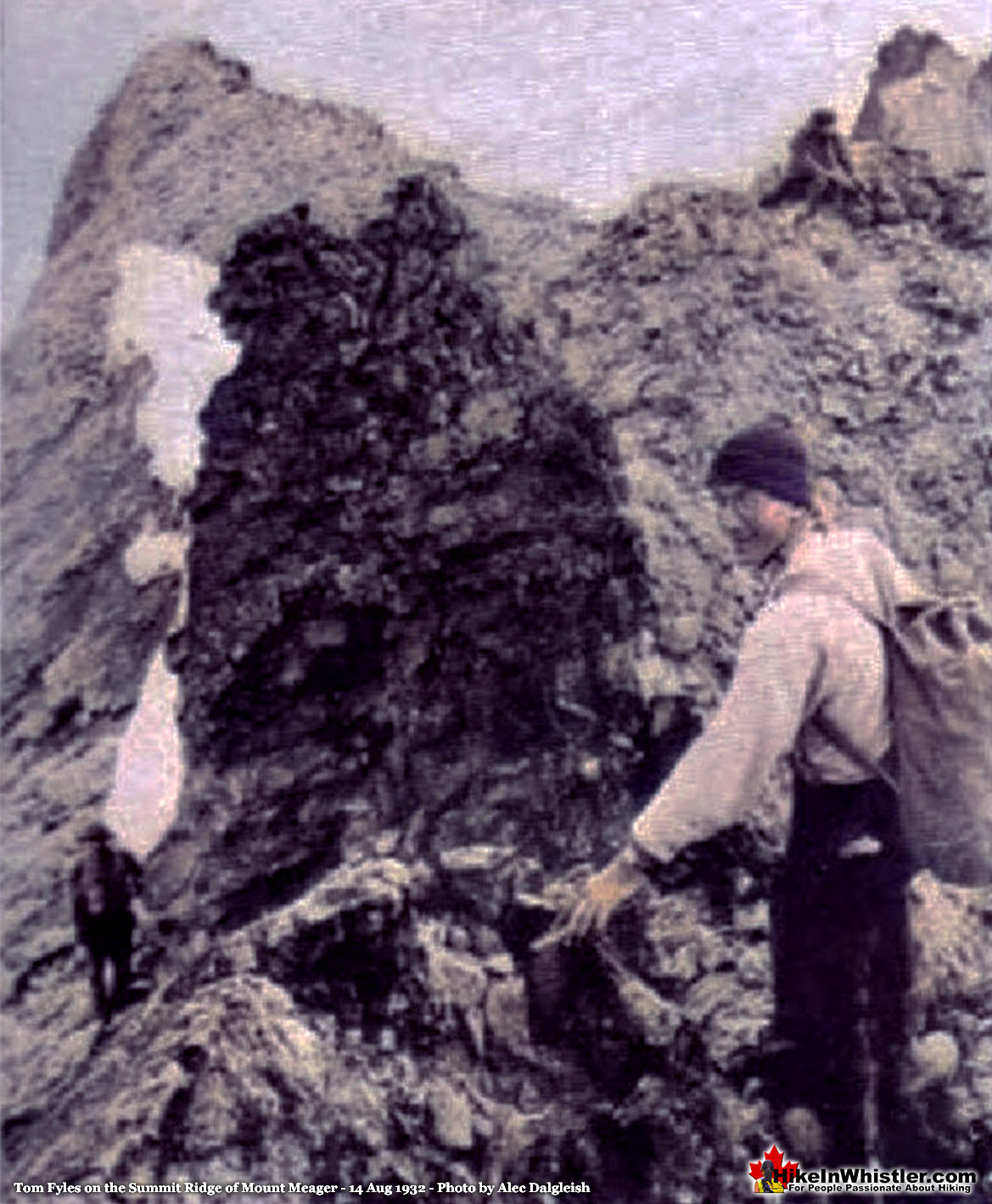 Tom Fyles Summit Ridge Mt Meager 14 Aug 1932