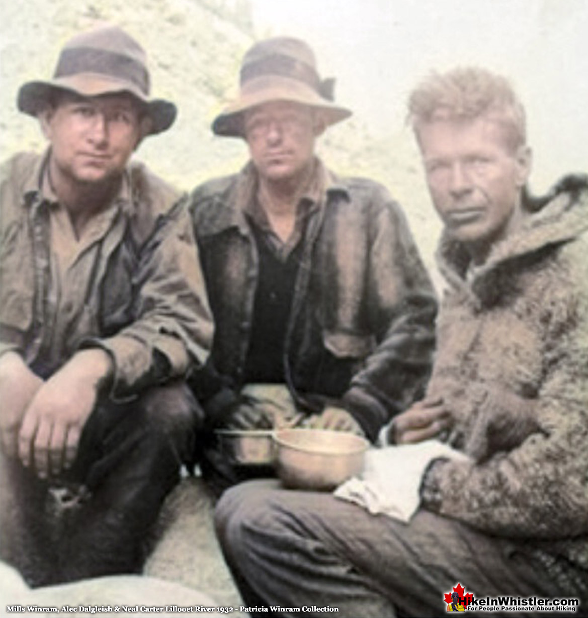 Mills Winram, Alec Dalgleish & Neal Carter Lillooet River 1932