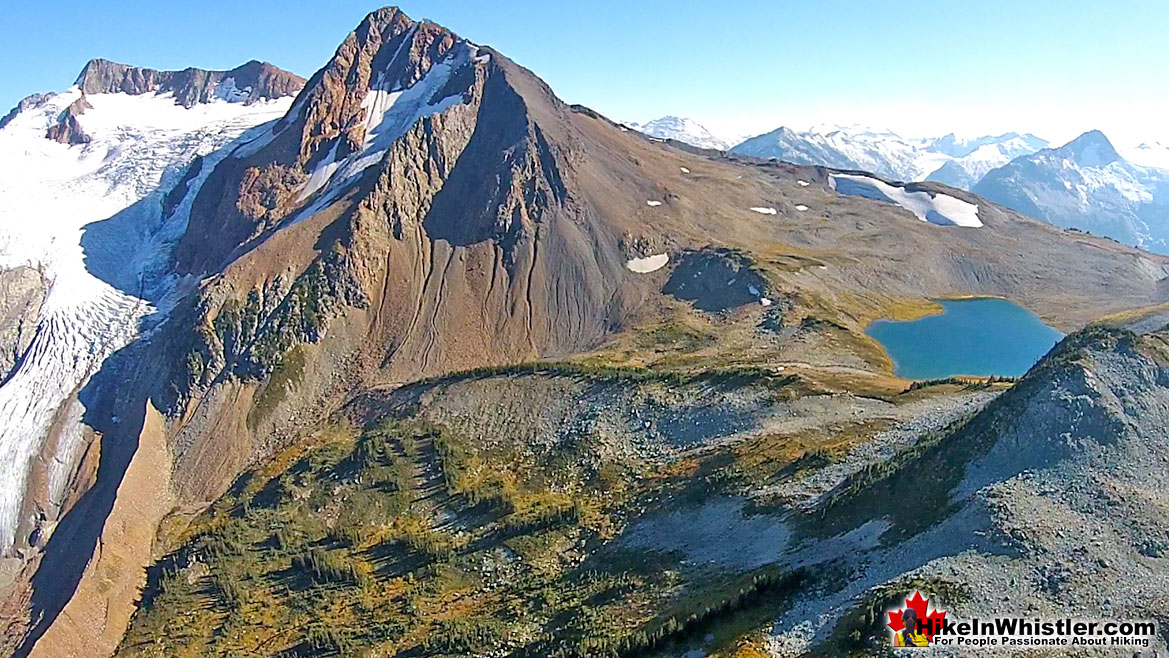 Overlord Glacier, Mountain, The Fissile and Russet Lake