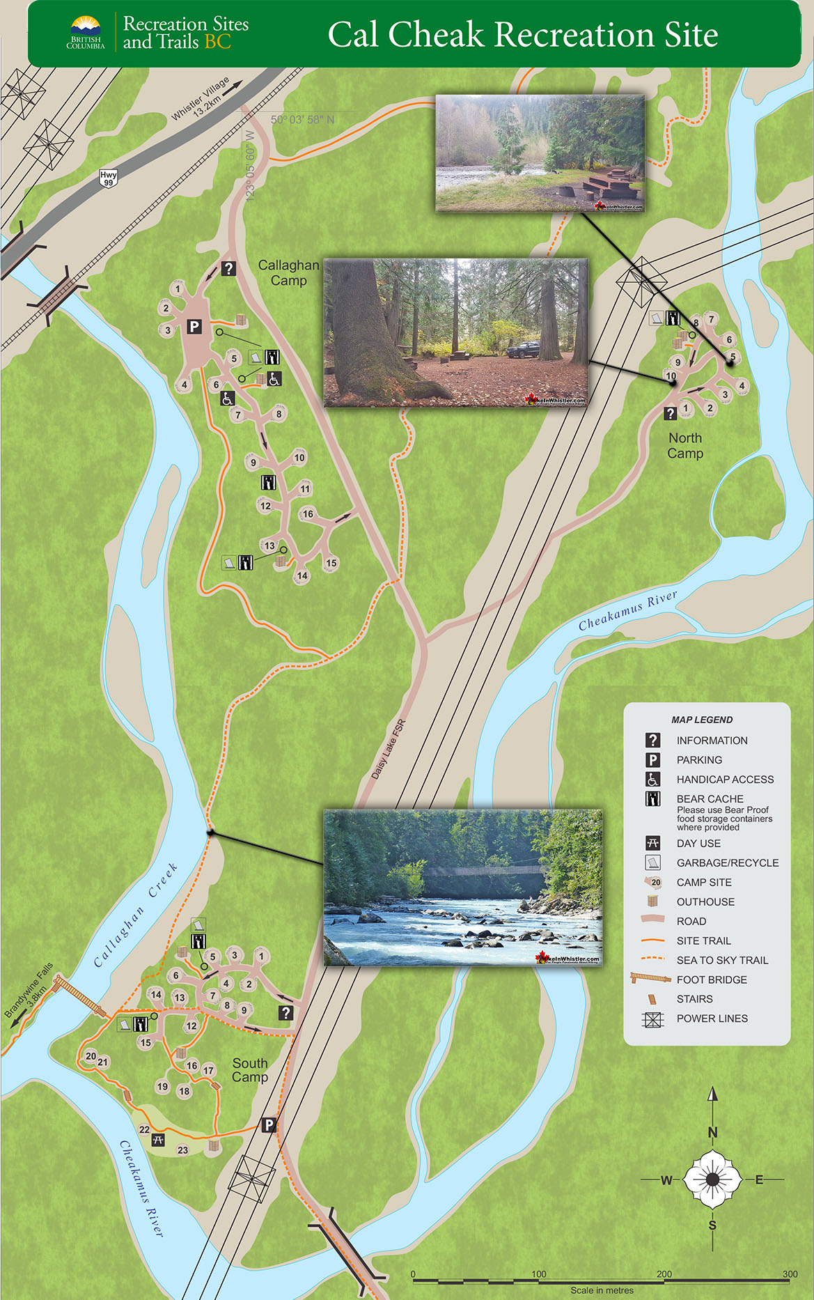 Cal-Cheak Recreation Site Map