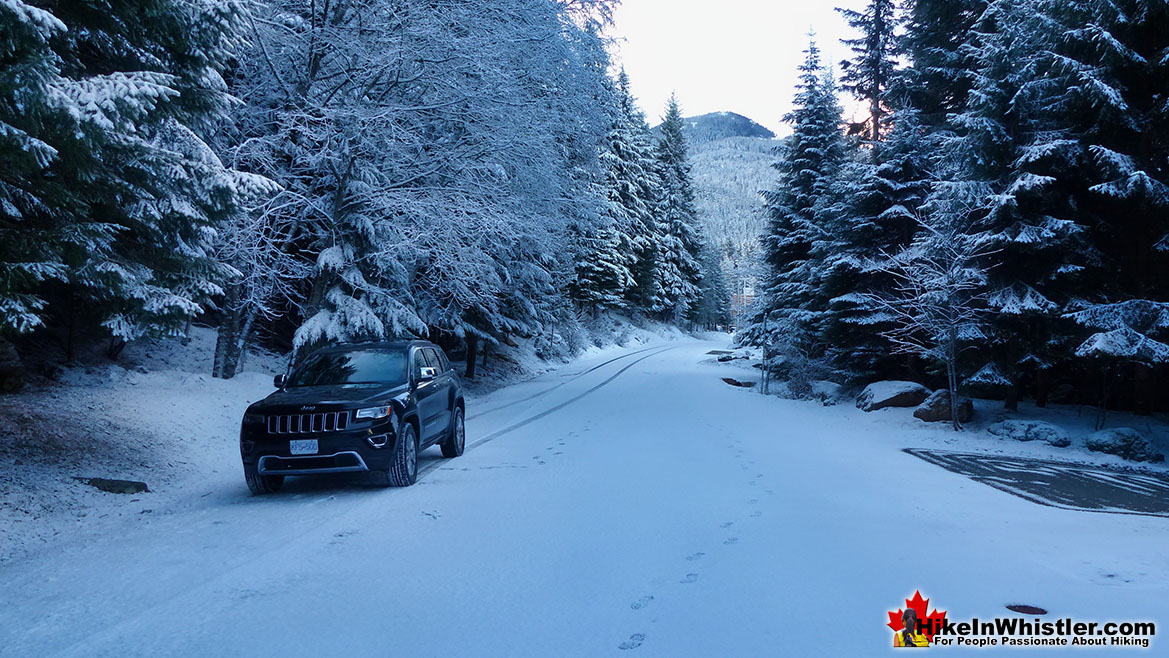 Blueberry St Anton Way Parking Winter