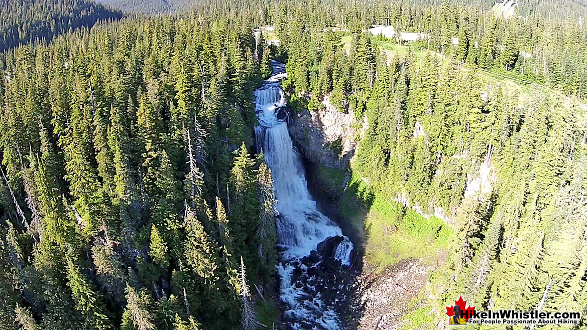 Aerial View of Alexander Falls in Whistler