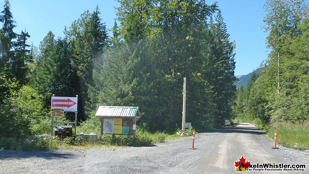 Drive Through Snowmobile Parking Lot