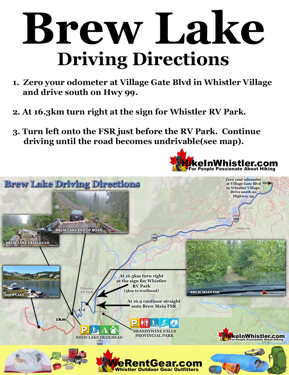 Brew Lake Driving Directions Map v3