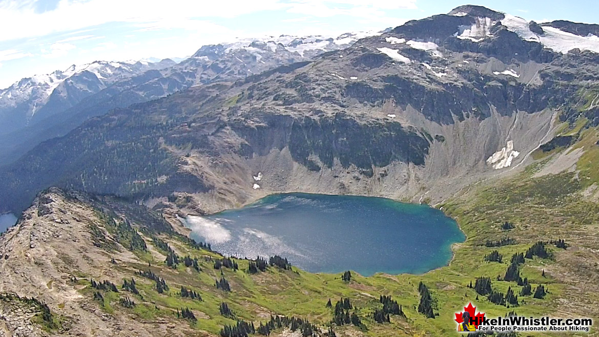 Cirque Lake Aerial View of Mount Callaghan