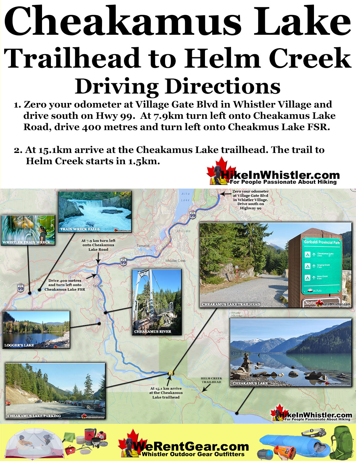 Helm Creek Directions Map