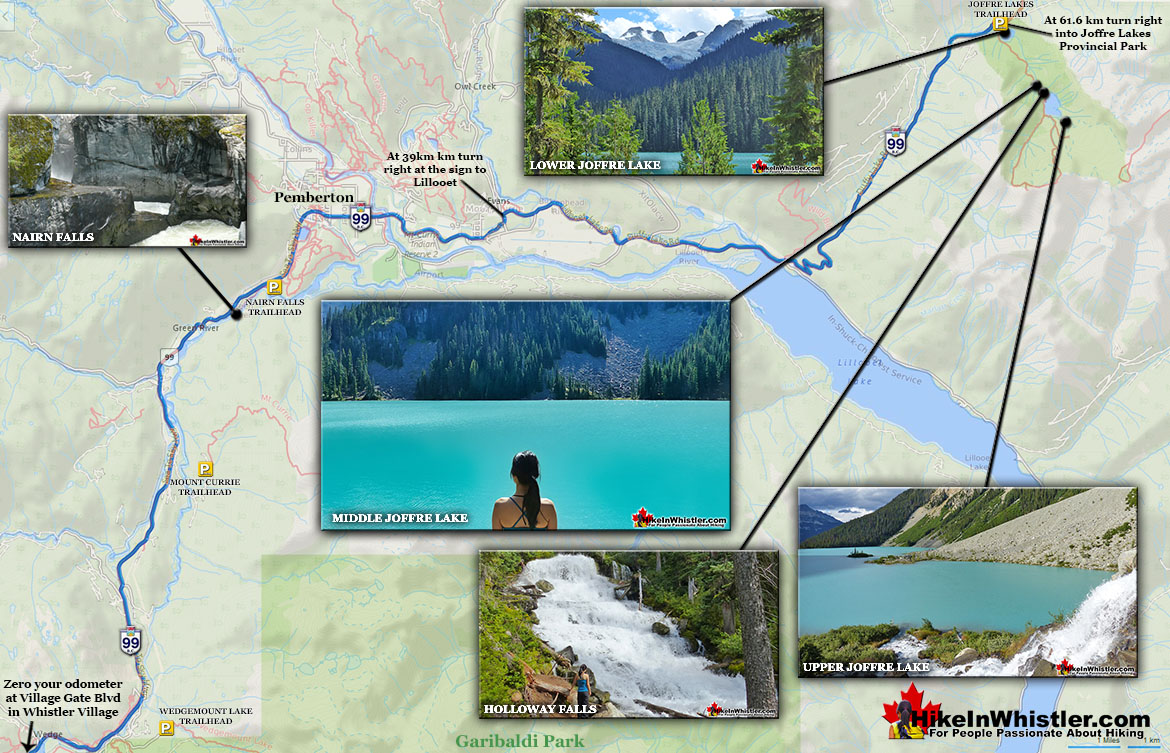 Driving Map Joffre Lakes v7