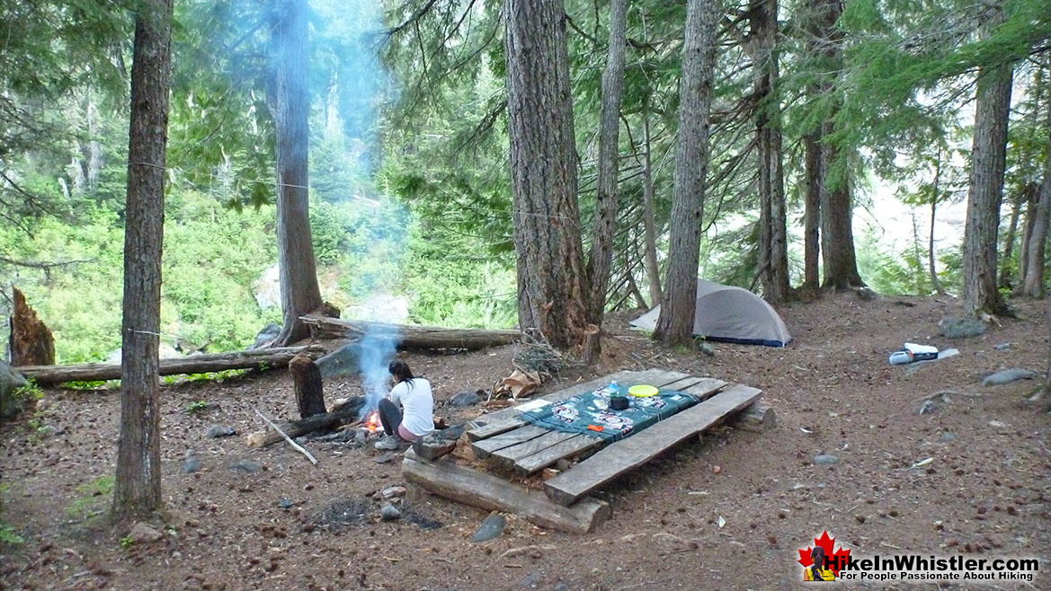Campsite at Keyhole Hot Springs
