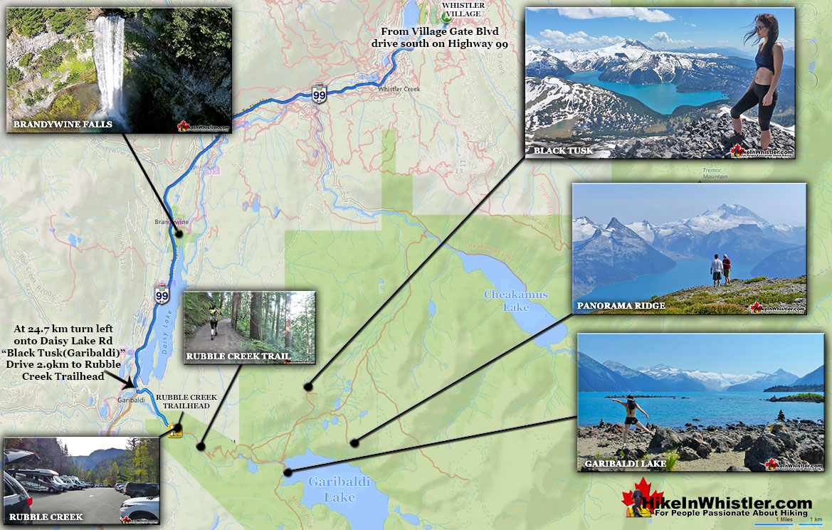 Rubble Creek Driving Directions Map