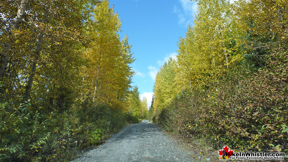 The Flank Trail is a Gravel Road near Northair Mine