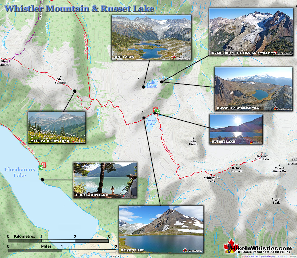 Russet Lake Map v20 August