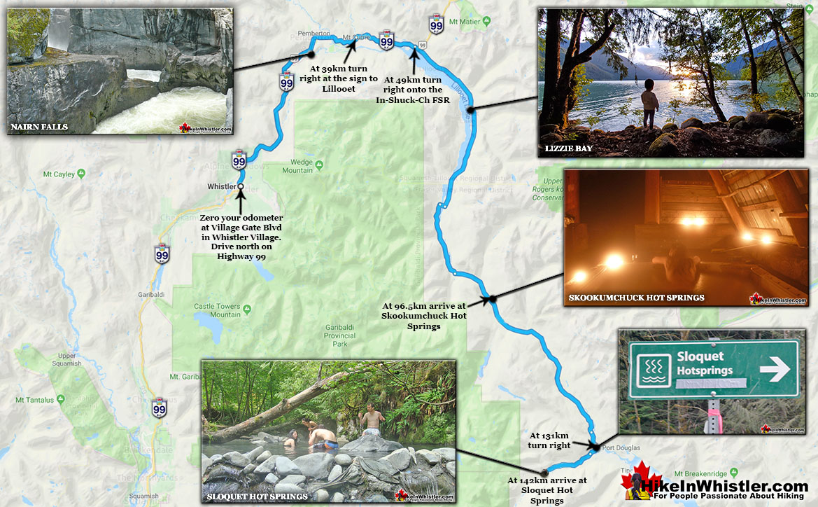 Sloquet Hot Springs Driving Map v13